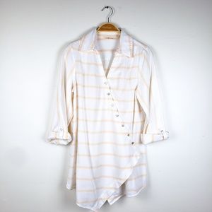 Soft Surroundings Cannes Asymmetrical Stripe Tunic